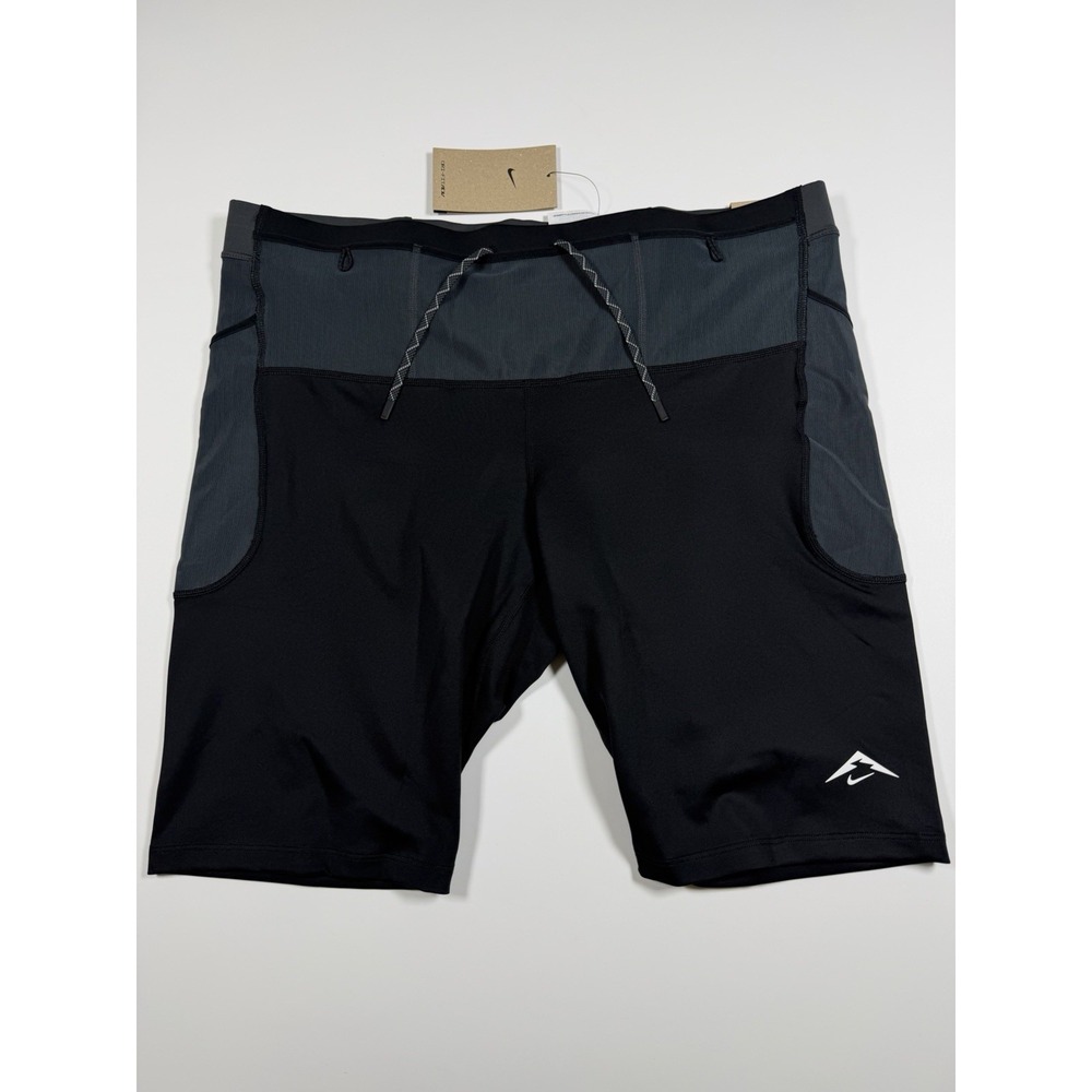 Nike Trail Dri-fit ADV Lava Loops 1/2 Tights Men's Size 2XL XXL Black HJ4170-010